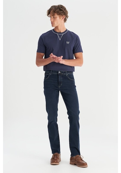Texas Slim Jean Pantolon Erkek Kot Pantolon W12s001397 Lacivert
