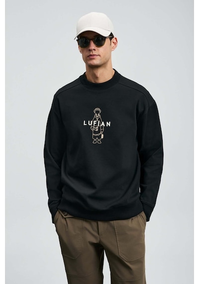 Lufian Simba Siyah Erkek Sweatshirt 112030175 Siyah
