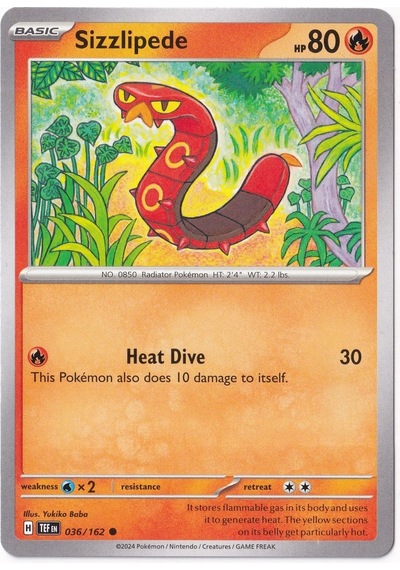 Sizzlipede 036/162 - Temporal Forces - Pokemon Kartı Mint