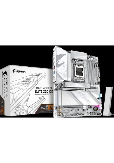 Gıgabyte X870 A Elıte X Ice Amd Anakart