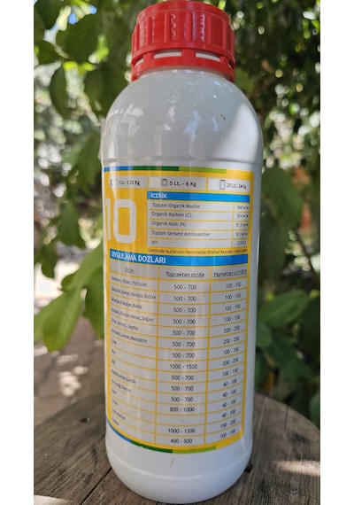Organik Gübre Sıvı Marlon 10 Amino Asit Toprak, Yaprak Gübresi 1 Lt 1 L