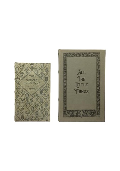Mdf Ve Kanvas Kitap 2 Li Set All The Things Saklama Kutusu Doğal 2 Diğer