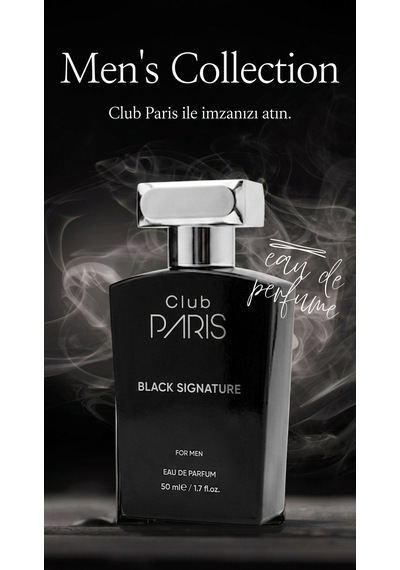 Club Paris Black Signature - Erkek Parfüm 50 Ml Odunsu - Oryantal