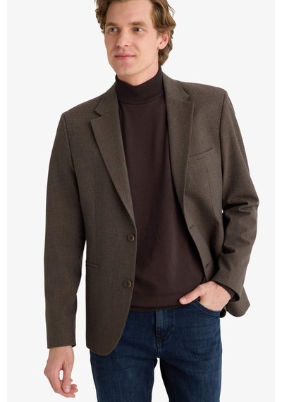 Defacto Modern Fit Blazer Ceket F7655ax25aubn571 Kahve