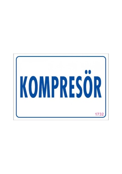 Pvc Levha Quot;Kompresörquot; 17,5x25 Cm