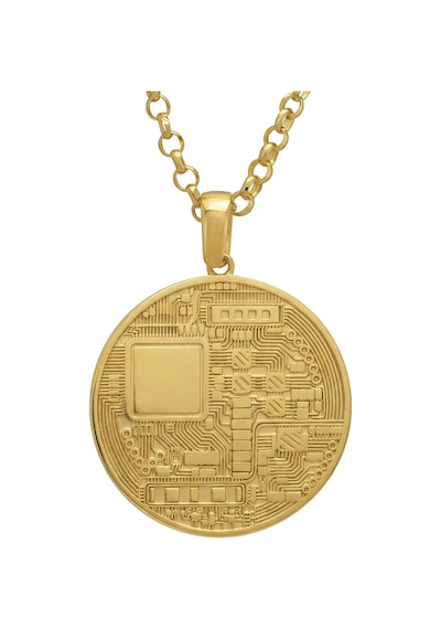 Agakulche 14 Ayar Bitcoin Kolye