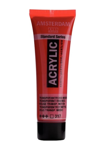 Amsterdam Şeffaf Kırmızı 120 ml Akrilik Boya 317 P-111905