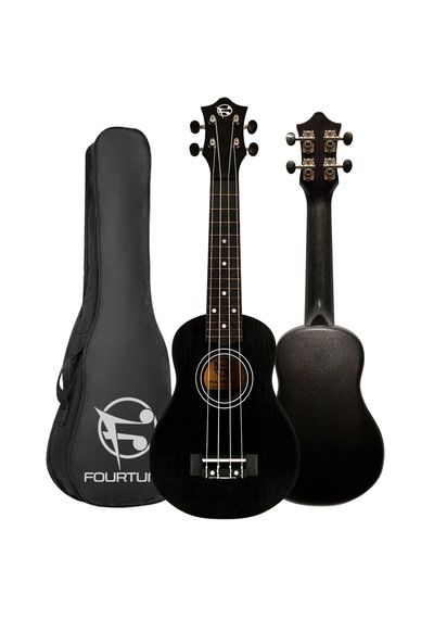 Fourtune Loki Sp-21bk Soprano Siyah Ukulele Seti Başlangıç Seviye Siyah
