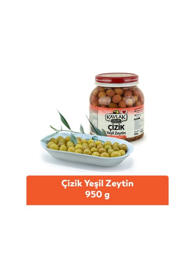 Çizik Yeşil Zeytin 950 Gr