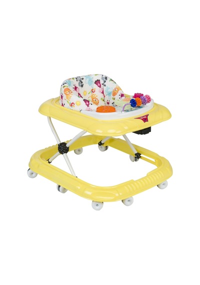 Unisex Hayvan Desenli Sarı Müzikli Işıklı Yürüteç