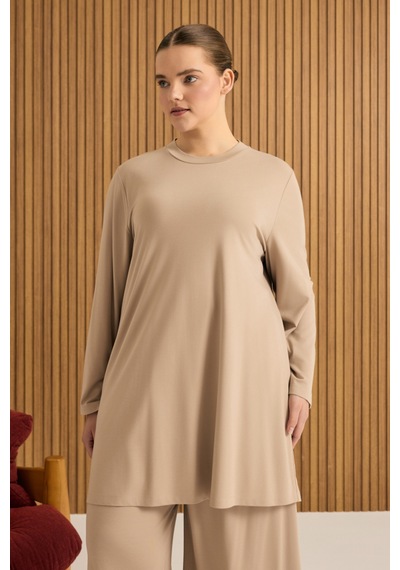 Aker Rayon Pijama Üstü Camel Camel