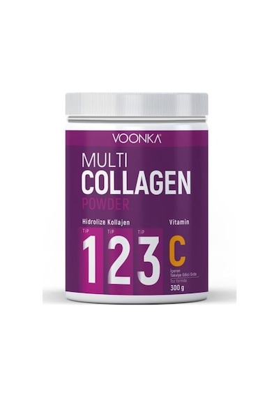 Voonkaa Collagen Powder Hidrolize Kollajen Vitamin C 300Gr