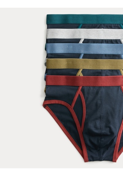 Marks & Spencer 5'li Pamuklu Slip T14006814s Lacivert