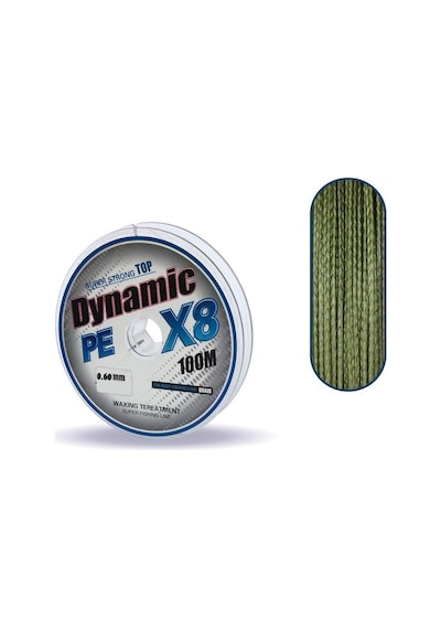 Captain Dynamic Soft Pe 8 Örgü İp Misina 100mt Yeşil 0 12 Mm