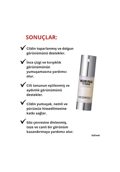 Medipeel Mezzo Filla Eye Serum 30 Ml Peptit Kompleksi İçeren Göz Serumu M0028