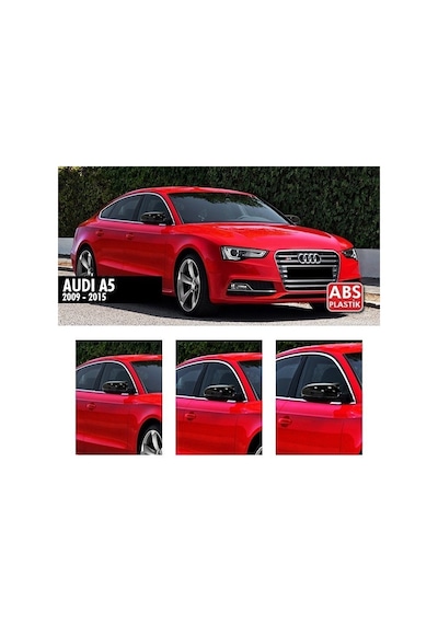 Audi A5 Yarasa Ayna Kapak - Piano Black - Parlak Siyah - 2009+