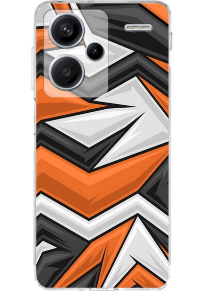 Xiaomi Redmi Note 13 Pro Plus Uyumlu Kamera Korumalı Grafiti Tasarımlı Kılıf Şeffaf