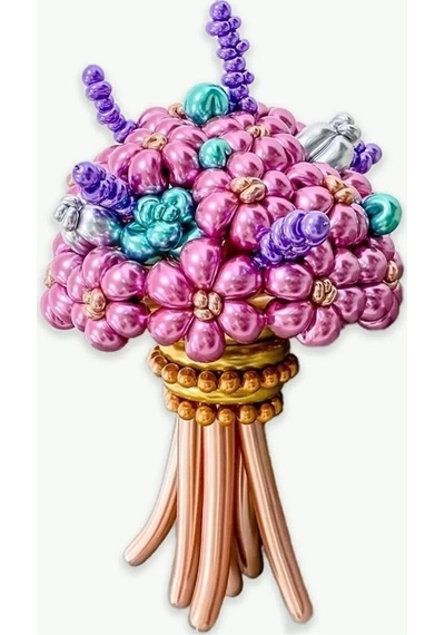 Krom Sosis Balon 10 Adet 150x5 Cm Karışık Renk Uzun Ince Şekil Verilebilen Parlak Palyaço Balon Çok Renkli