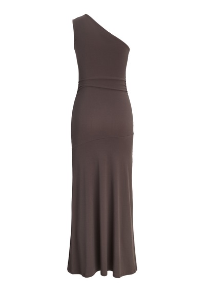 Jack & Jones Kadin Tek Omuz Kolsuz Uzun Elbise - Paulina - 12296483 Chocolate Martini