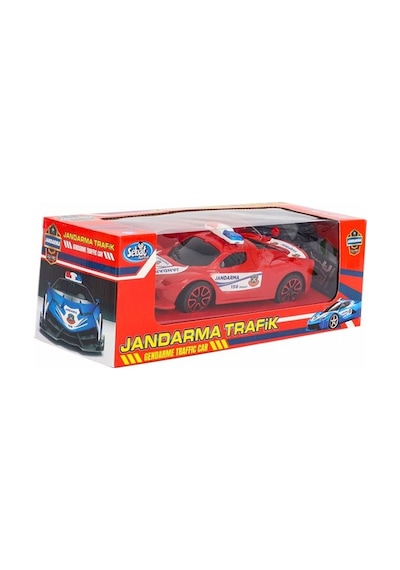 Uzaktan Kumandalı 2 Fonksiyonlu Jandarma Aracı Kırmızı