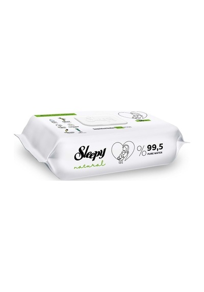 Sleepy Natural Yenidoğan Plastik Kapaklı Islak Havlu Mendil 90 x 9'lu Set 810 Yaprak