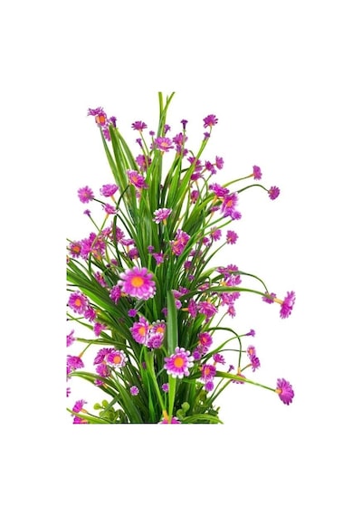 Yapay Çiçek Siyah Saksıda Lila Papatya Ağacı 55cm Yapay Çiçek Siyah Saksıda Lila Papatya Ağacı 55cm