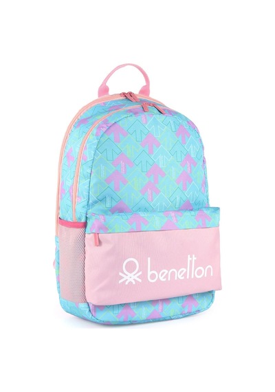 United Colors Of Benetton Bnt03731 Kadın Sırt Çantası Mint/Pembe Çok Renkli
