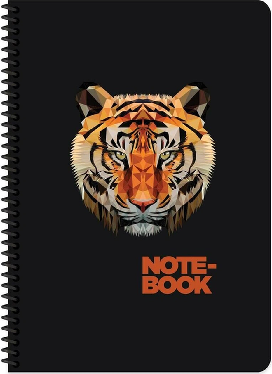 Keskin Color Jungle Spiralli Kaplan Karton Kapak 80 Yaprak A4 Çizgili Defter
