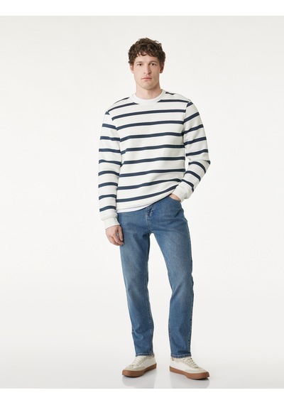 Koton Regular Fit Normal Bel Pamuklu Tapered Jean Pantolon - Joe Jean Orta İndigo 7wam40039nd Koton Regular Fit Normal Bel Pamuklu Tapered Jean Pantolon - Joe Jean Orta İndigo 7wam40039nd