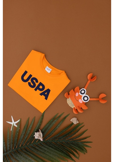 U.S. Polo Assn. Erkek Çocuk Turuncu Basic Bisiklet Yaka Tişört 50279614-VR051 U.S. Polo Assn. Erkek Çocuk Turuncu Basic Bisiklet Yaka Tişört 50279614-VR051