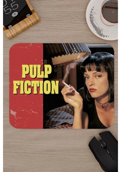 Pulp Fiction Ucuz Roman Tarantino V4 22x18 Gaming Kauçuk Kaymaz Taban Mouse Pad Fare Altlığı