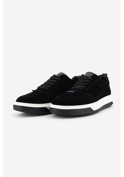 Valmenti Erkek Hakiki Deri Siyah Süet Sneakers & Spor Ayakkabı 1212 2507 Erk Ayk Y26 Sıyah Suet