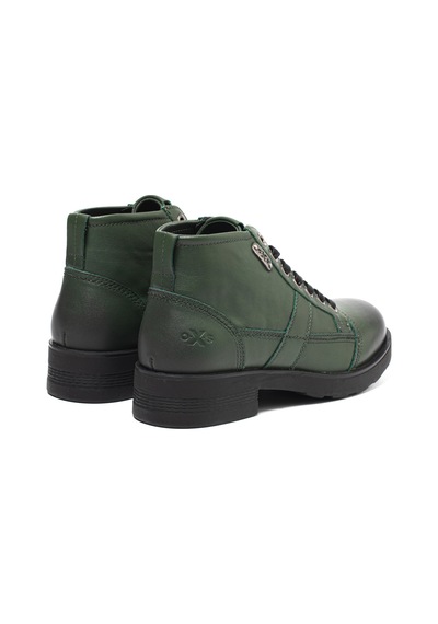 Military Green Bot Erkek Oxm003613 Oxs Frank 0036 Mıd M Leather Mıl.green Military Green