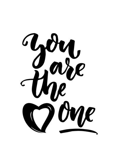 You Are The Pne Sticker 17x17 Cm Siyah