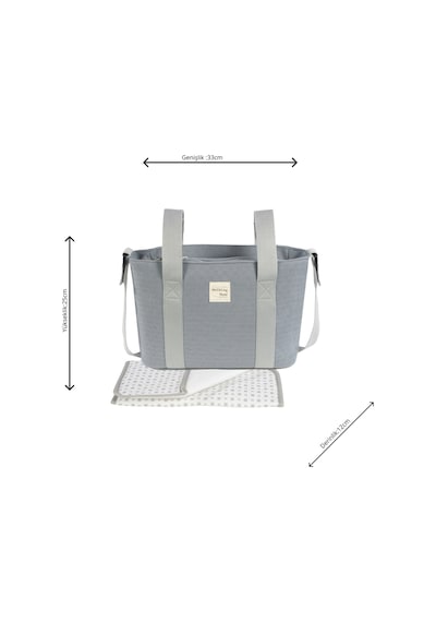 Walking Mum Eco Mum Crossbody Bakım Çantası Cloud Açık Gri