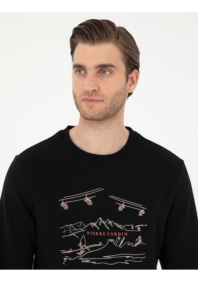 Pierre Cardin Erkek Siyah Sweatshirt 50298587-vr046 Siyah