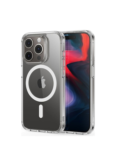 Apple Uyumlu iPhone Esr 15 Pro Kılıf Magsafe Silikon Şeffaf