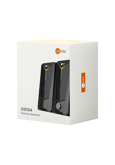 Lecoo Rgb Bilgisayar Hoparlörü - Ds104 Kablolu 1+1 Bilgisayar Rgb Oyuncu Hoparlörü