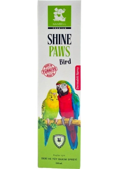 Nanbell Shine Paws Kuşlar İçin Deri ve Tüy Bakım Spreyi Dermabit Sprey 150 ML