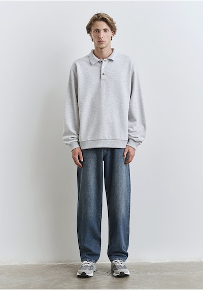 Mavi - Polo Yaka Gri Sweatshirt 0s10390-82498 Gri