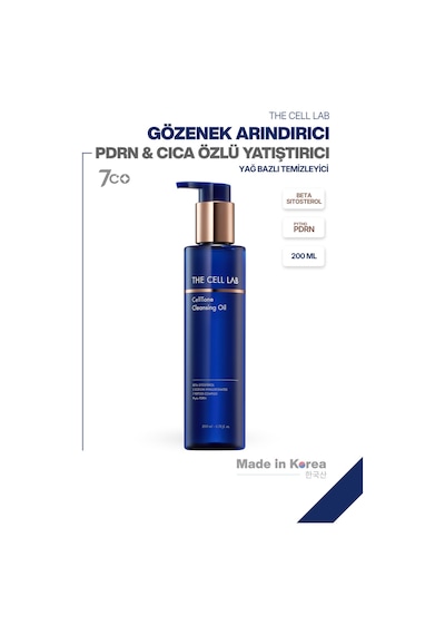 Liposomal Teknolojili Pdrn & Cica Özlü Yatıştırıcı Gözenek Arındırıcı Yağ Bazlı Temizleyici 200ml