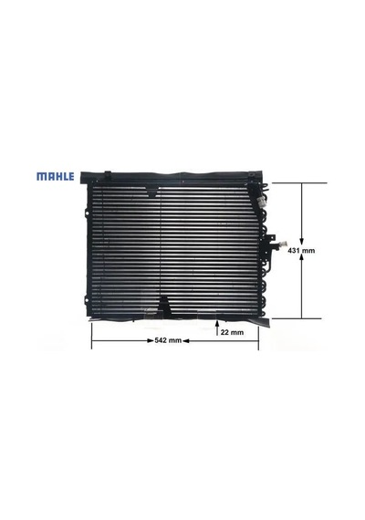 Klıma Radyatoru Mercedes W124 S124 C124 Mahle A1248301070