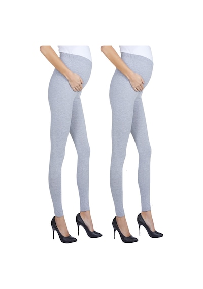 Luvmabelly Myra8001 8009 Beli Ayarlanabilir Hamile Tayt Seti-gri - Gri