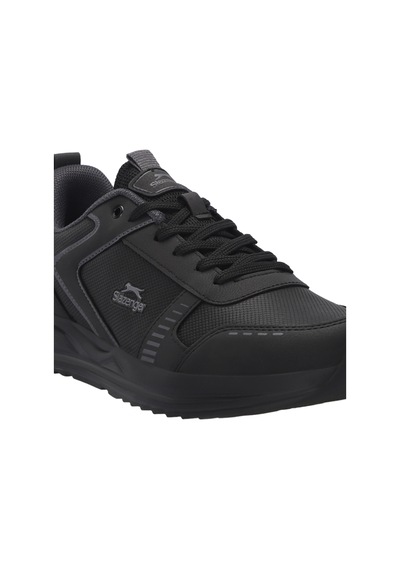 Slazenger Golden I Büyük Beden Erkek Sneaker Ayakkabı Siyah / Siyah