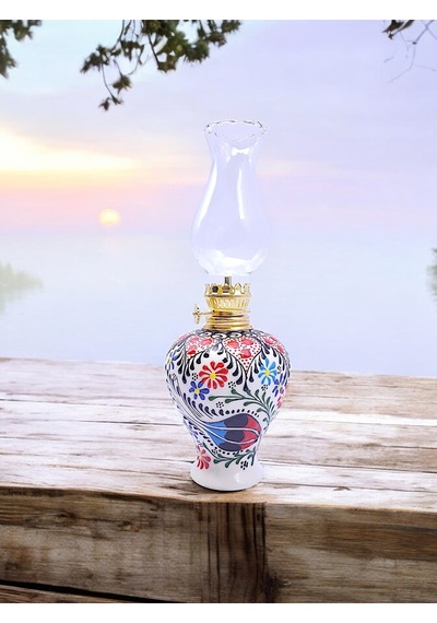 Sharp&art Çini El Işlemesi Dekoratif Gaz Lambası