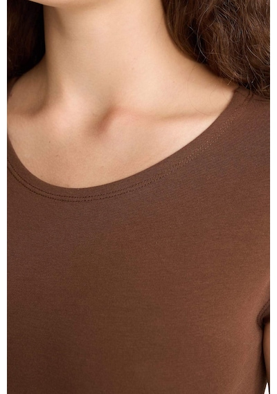 DeFacto Fitted Yuvarlak Yaka Basic Düz Kısa Kollu Tişört F5195AX25SMBN323 DeFacto Fitted Yuvarlak Yaka Basic Düz Kısa Kollu Tişört F5195AX25SMBN323