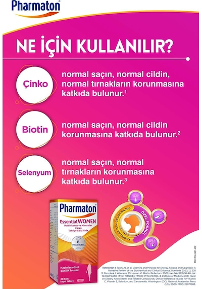 Pharmaton Essential Women 30 Tablet 3 Adet