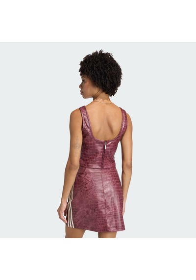Adidas Pleather Corset Maroon