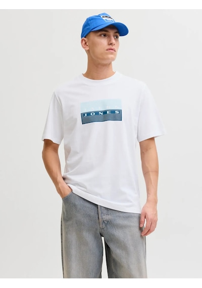 Jack & Jones Jack&jones Jcofusion Dots Print Tee Erkek T-shirt 12289863 Beyaz Jack & Jones Jack&jones Jcofusion Dots Print Tee Erkek T-shirt 12289863 Beyaz