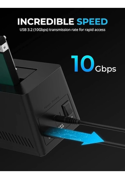 Sabrent Usb Type C Sata Çoklu Yuvalı Sabit Disk Bağlantı İstasyonu